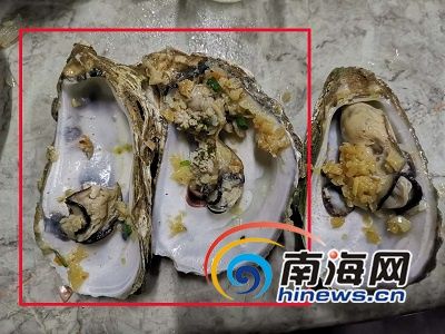 海口万人海鲜广场吃到变质生蚝草虾 监管部门介入