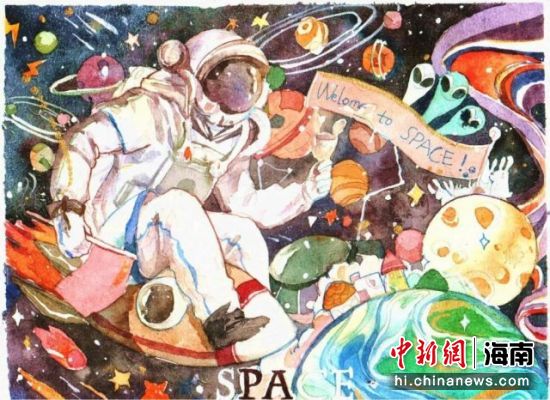 "我心中的太空"主题绘画比赛一等奖决出五位优胜者,他们分别是