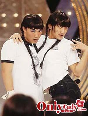 盘点国内外男星反串扮女装照(6)