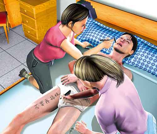 两女友捆绑,剃阴毛眉毛