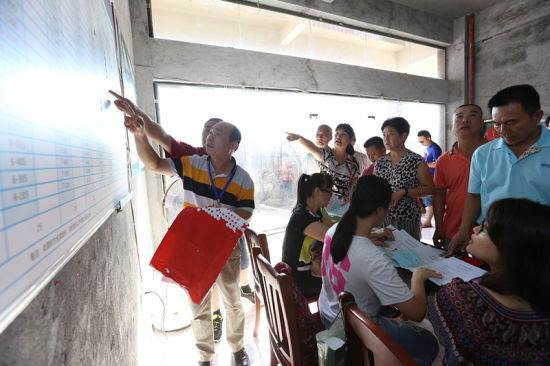 海口流水坡片区棚改安置房一期 461户选房工作