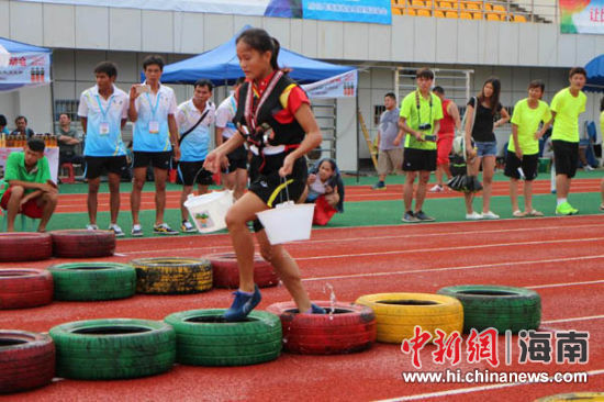 海南省全民健身运动会趣味项目收官