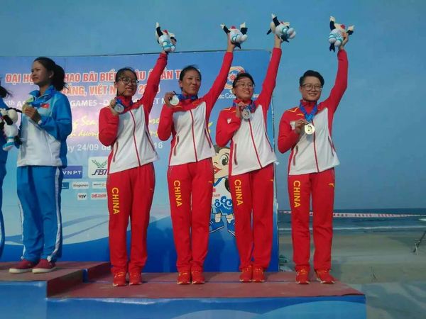 海南大学师生在亚洲沙滩运动会上斩获一银一铜