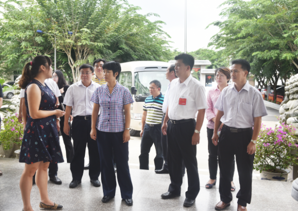 琼海市委书记何琼妹博鳌检查“创文”工作