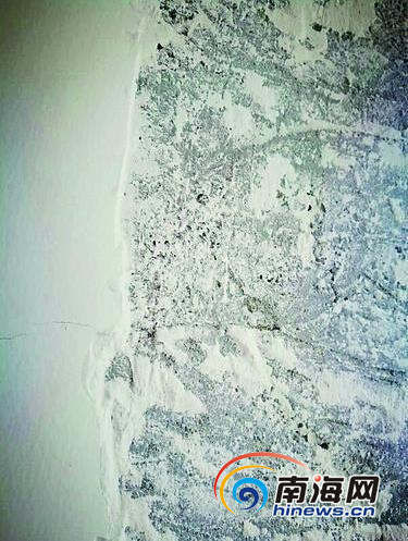 海口西溪里小区新房交付一年飘窗渗水