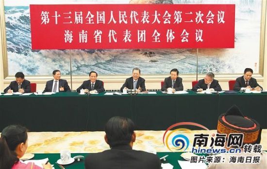 赵乐际参加海南代表团审议