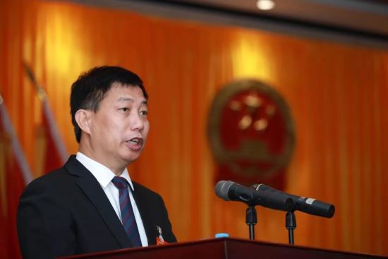天涯区委副书记,区长陈积明作政府工摈报告.