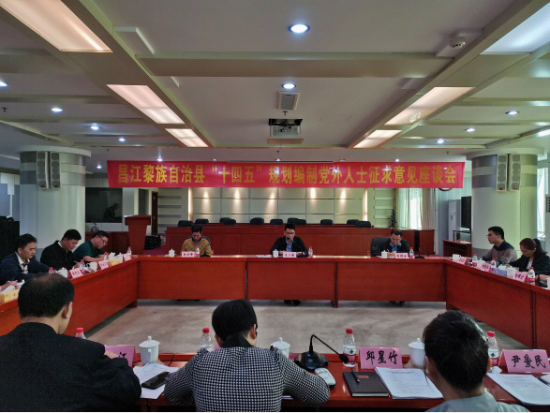 昌江召开"十四五"规划编制党外人士征求意见座谈会