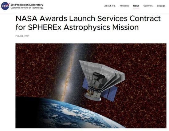 NASASpaceXǩSPHEREx̫ԶĿĺͬSPHERExĿýȫյͼ2024ͼƬԴҺպվͼ