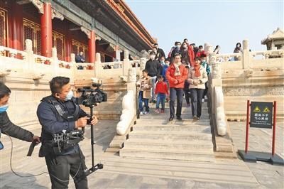 2月12日，正月初一，故宫直播团队进行牛年第一场直播。新京报记者 浦峰 摄