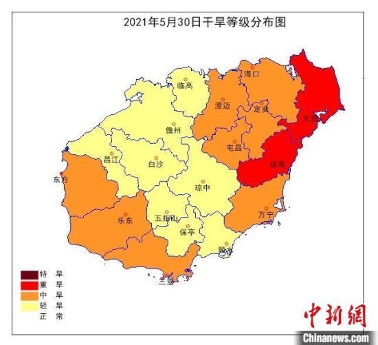 海南岛大范围高温天气持续 6月中下旬或将迎首个热带