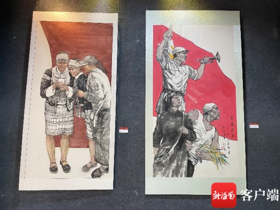 现场展览。记者苏靓摄