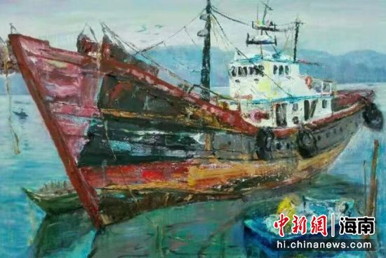 图为展出画作。 冯桂兰提供
