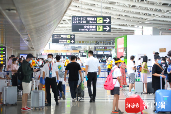 三亚机场客流。三亚机场供图