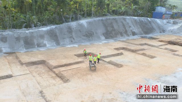 图为国家林草种质资源设施保存库“海南分库”施工现场。屯昌县融媒体中心供图