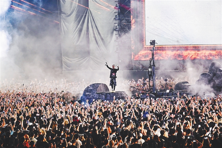 特拉维斯·斯科特世界巡回演唱会在三亚举办。 三亚市旅文局供图