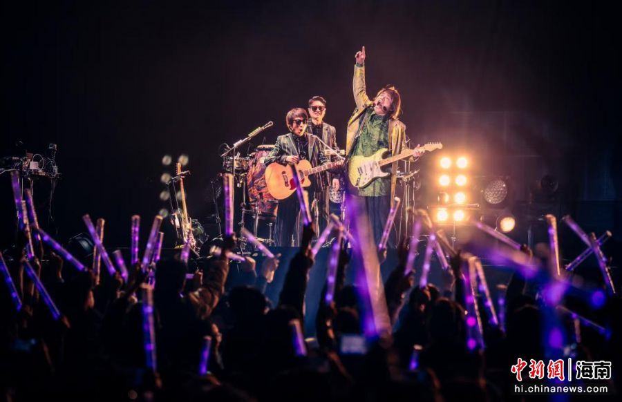 图为伍佰演唱会现场。(资料图)海口旅文集团供图