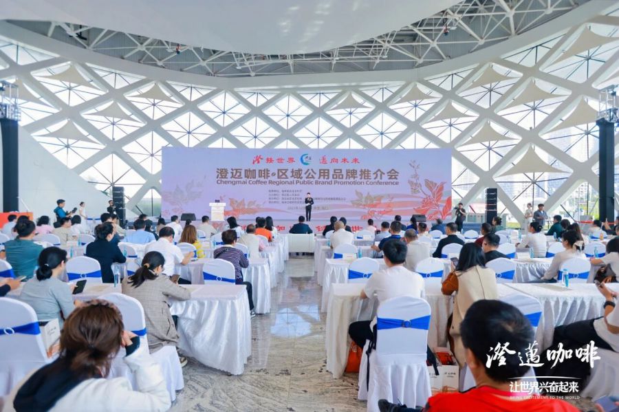12月5日,澄迈咖啡区域公用品牌推介会在海口举行。图为推介会现场。澄迈县融媒体中心供图