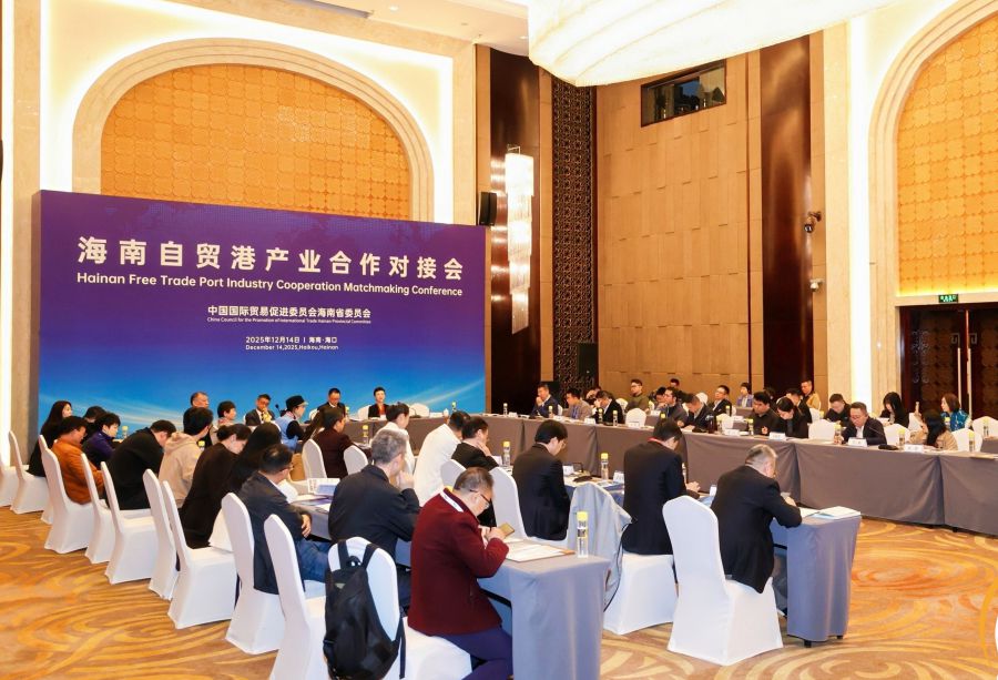 海南自贸港产业合作对接会在海口举行。海南省贸促会供图
