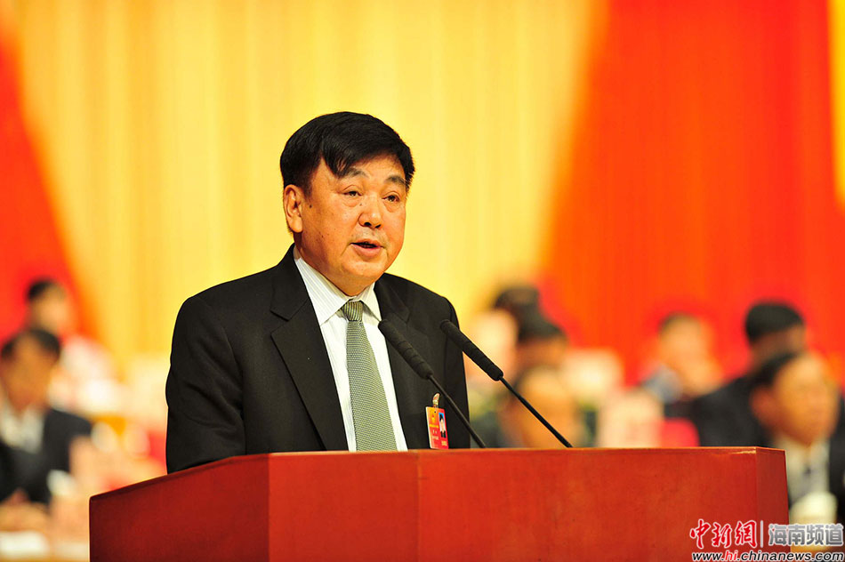 符兴作海南省人大常委会工作报告