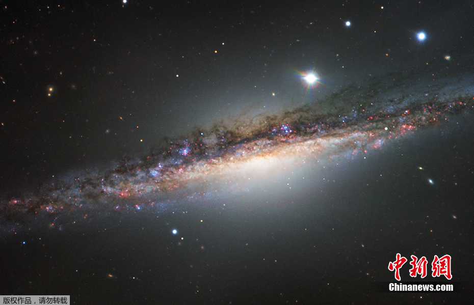 鲸鱼座ngc1055星系图像曝光