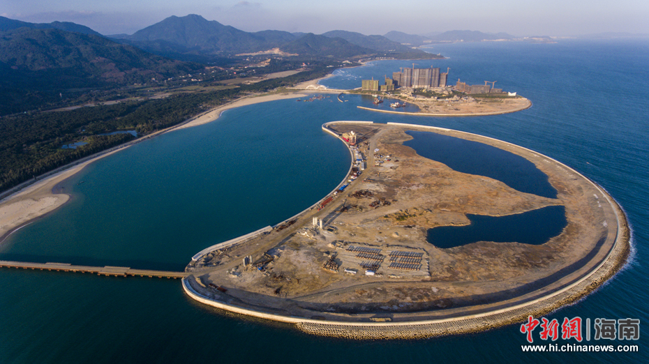 海南万宁未批先建的月岛围填海工程已停止建设