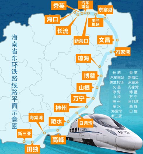 海南省东环铁路线路平面示意图_脾气网 中新海南网致力成为全球华文公共舆论平台,全面真实独立反映舆论, 赋予网友平等的知情权和发言权。凡我网刊载的所有文字和图片信息,除明确署名中国新闻社海南分社或中新海南网的公告外,其他信息只能代表作者个人观点,不代表我社我网的态度和观点,本网不为其观点承担任何责任。 凡本网注明稿件来源为中新海南网的所有文字、图片、美术设计和程 序等作品,版权均属中新海南网所有,任何人未经本网文字协议授权不得转载、链接、转贴到其它媒体或网络论坛。本网未明确注明来源为"中新海南网"的信息,为