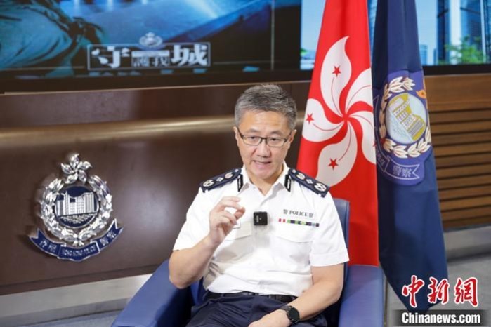 港警新"一哥"萧泽颐:全民反暴,全民反恐十分重要