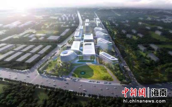 海南医学院第一附属医院江东新院区效果图。海南医学院第一附属医院供图