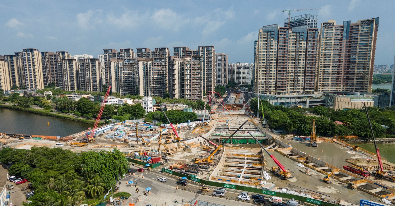 海口白龙路下穿隧道工程总进度超八成