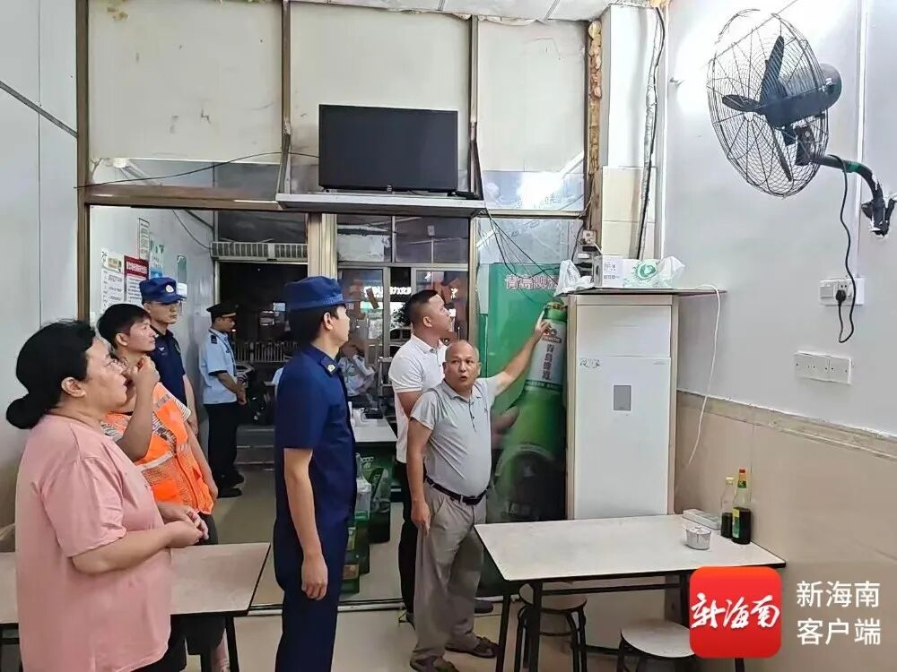 排查现场。秀英区供图