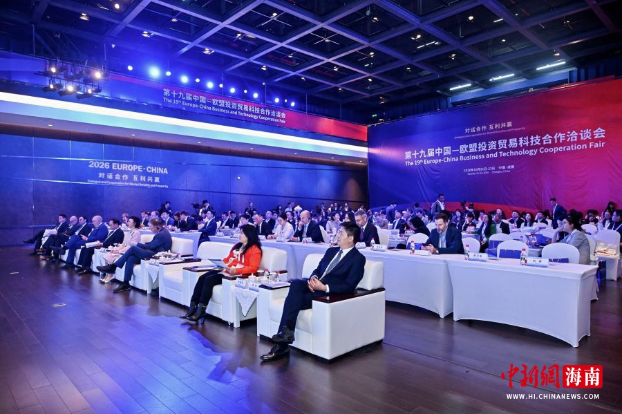 海南自由贸易港投资合作交流会亮相第十九届欧洽会。海南省贸促会 供图